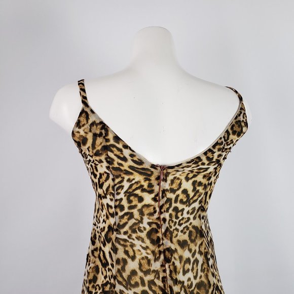 Joy Miss Animal Print Maxi Dress Size S - Picture 6 of 8